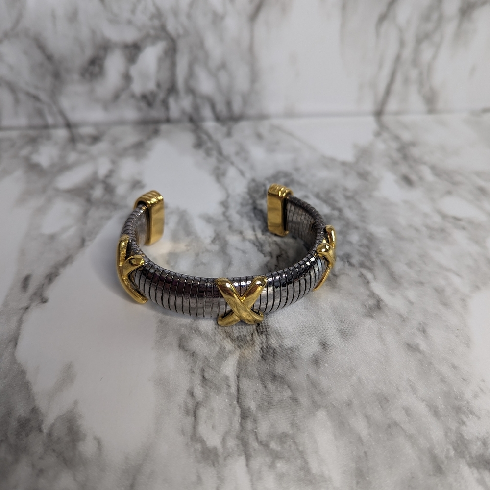 Avon Vintage Two Toned Cuff Bracelet
